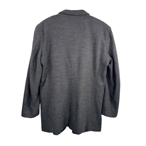 J. Ferrar 100% Wool Overcoat Mens 44R Gray Herringbone formal classic - Picture 4 of 9